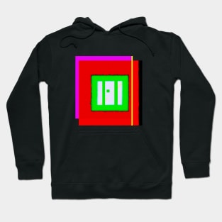 Green Field Abstract Hoodie